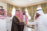 His Royal Highness the Amir of Al-Jouf Region Receives the Employees of Al-Qurayyat Governorate