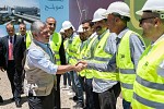 King visits construction site of main Bus Rapid Transit station in Sweileh