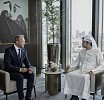 Maktoum bin Mohammed meets with Minister of Finance of Luxembourg